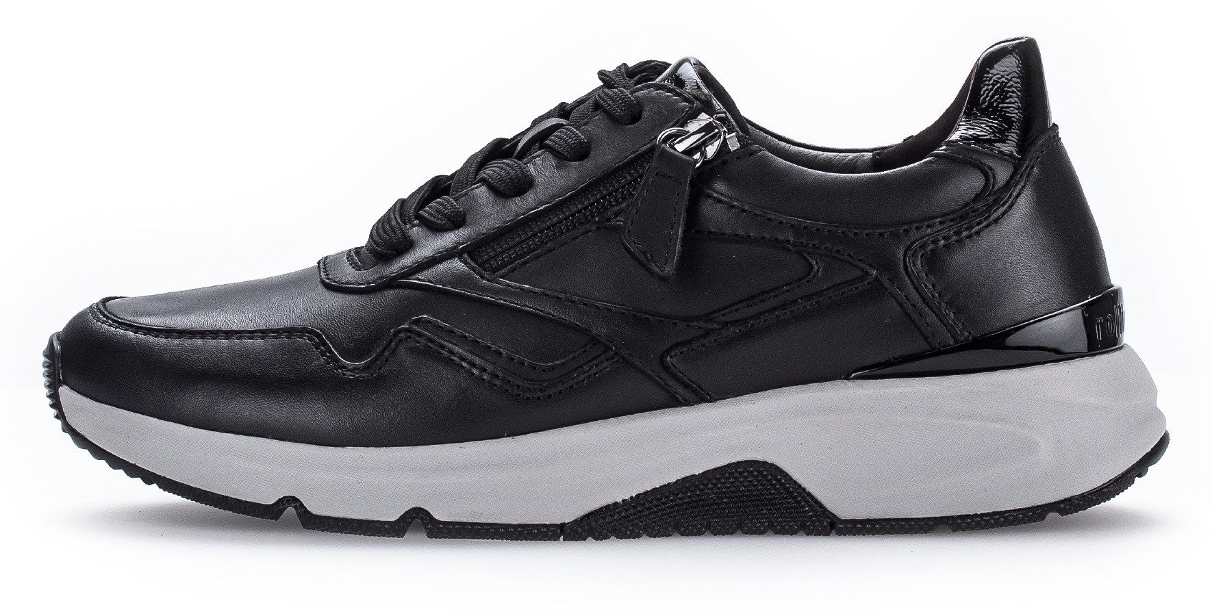 rollingsoft Keilsneaker, Freizeitschuh, Halbschuh, Schnürschuh, Logoschriftzug an der Ferse