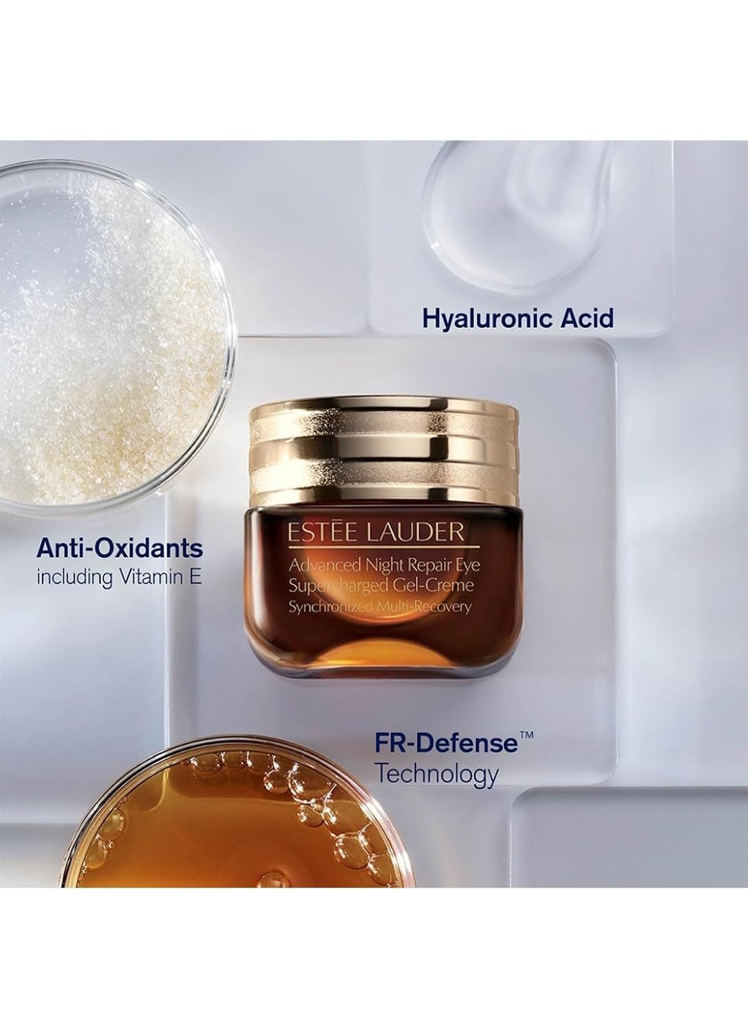 ESTÉE LAUDER Gesichtsöl Advanced Night Repair Eye Supercharged Complex, Multi‑Effekt Augenpflege: Dunkle Ringe, Linien, Spannkraft