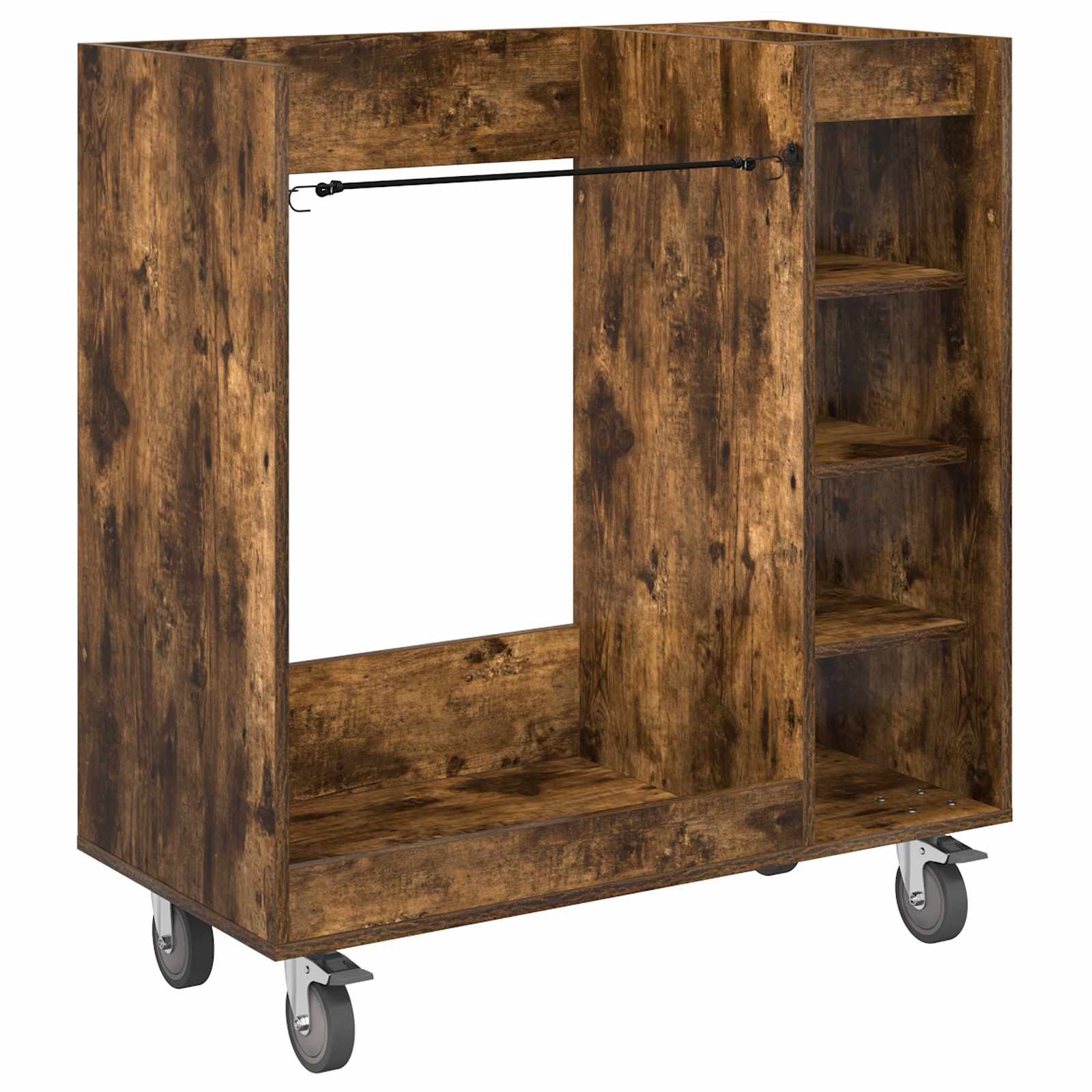 vidaXL 90 x 45 x 98 cm Golf Schrank Mit Rad Uni Geräucherte Eiche 65x45x98 c
