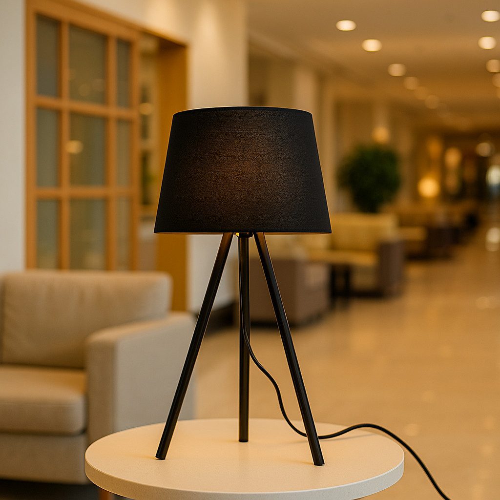 Braytron LED Stehlampe Moderne LED Stehleuchte mit 3-Bein Design und satiniertem Schirm, ohne Leuchtmittel, E27 Fassung (ohne Leuchtmittel), Fußschalter