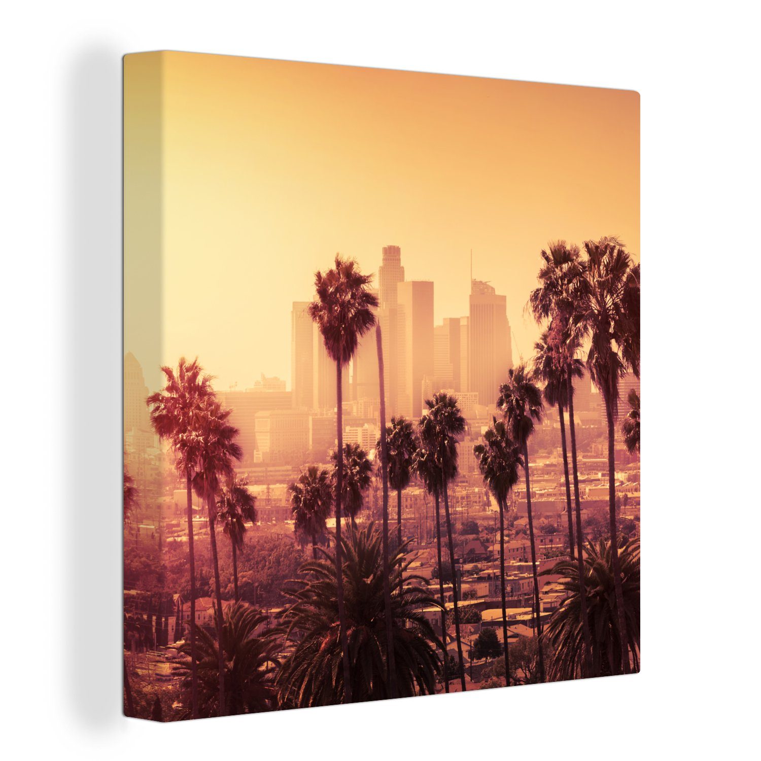 OneMillionCanvasses® Leinwandbild Palme - Skyline - günstig online kaufen