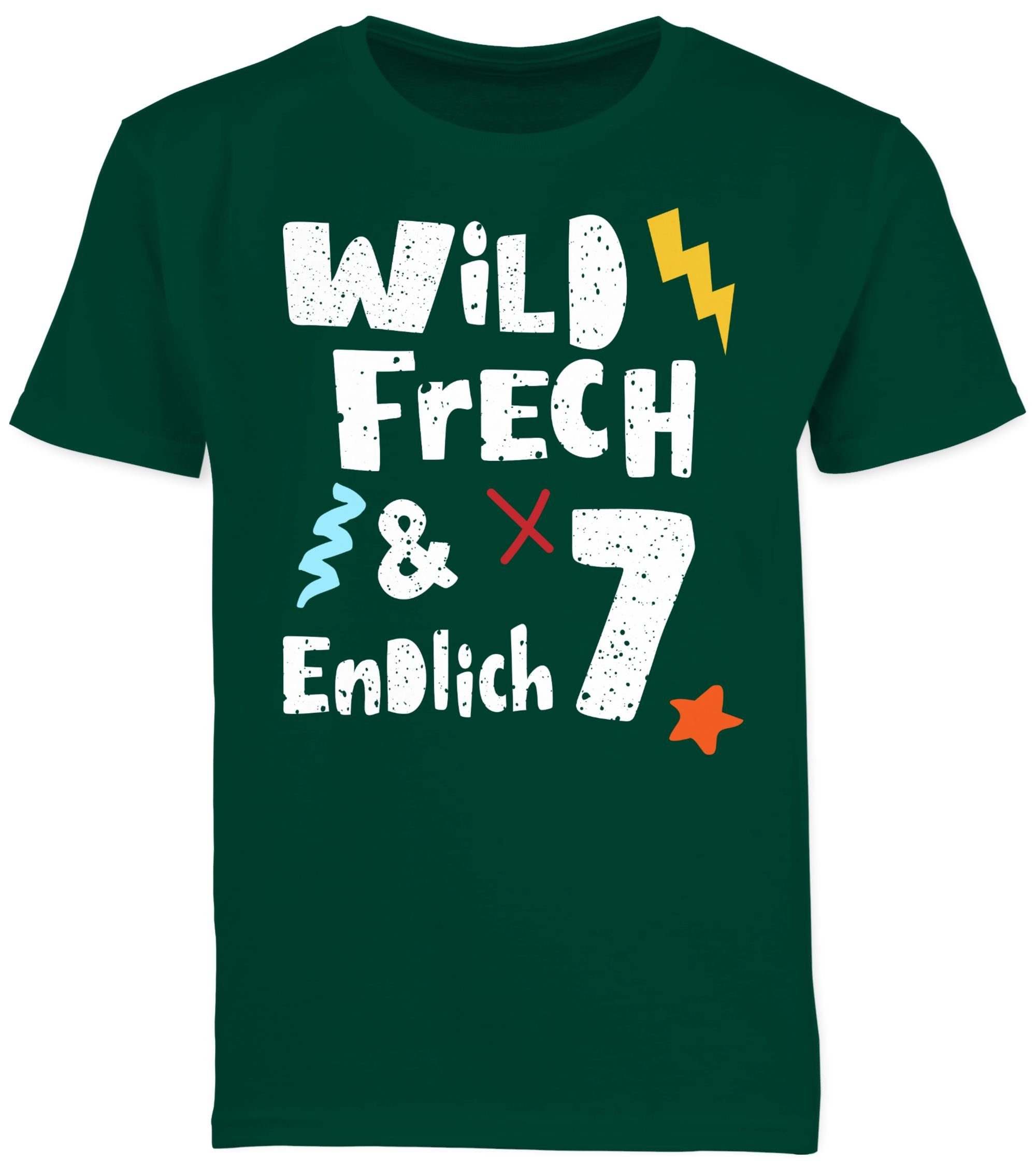 T-Shirt Wild frech und endlich 7 - Sieben Jahre Wunderbar