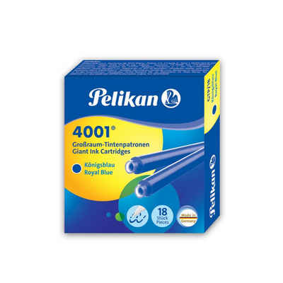 Pelikan Füllfederhalter Pelikan Großraum-Tintenpatronen 4001 GTP/18, königsblau