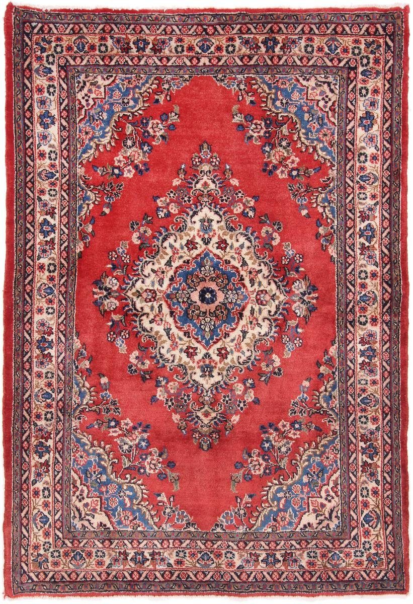 Orientteppich Hamadan Sherkat 139x211 Handgeknüpfter Orientteppich / Perserteppich, Nain Trading, rechteckig, Höhe: 8 mm