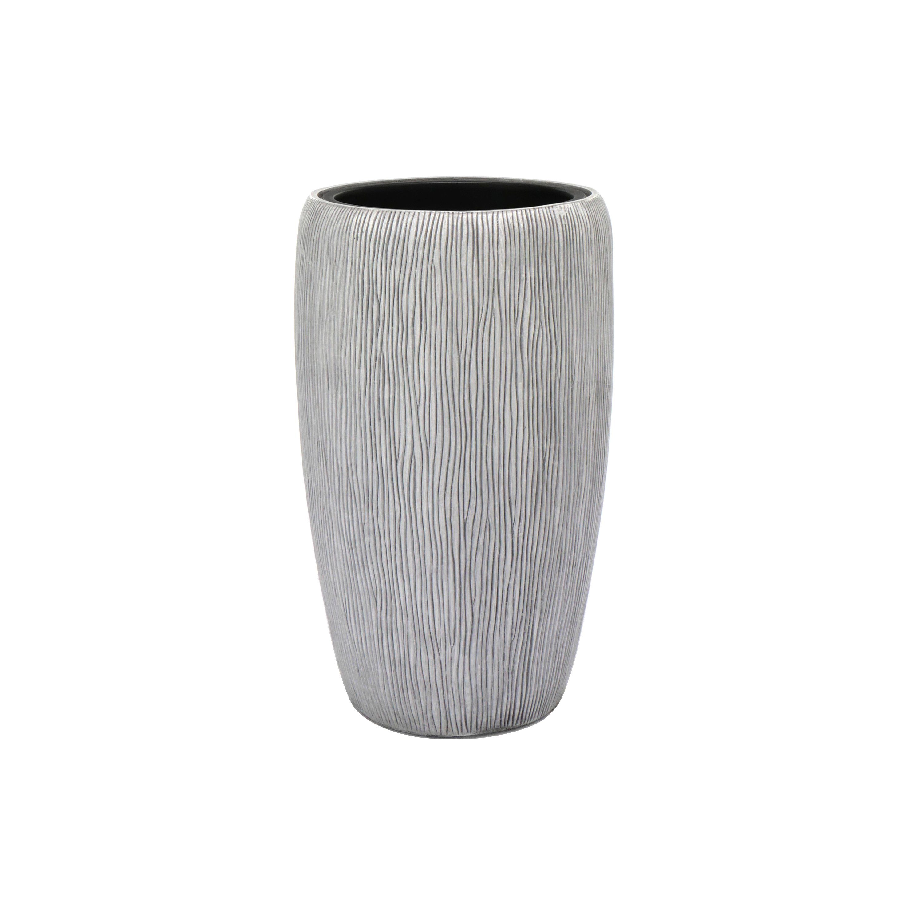 Flingora Bodenvase Paola, mit Einsatz - Indoor & Outdoor - Rillenstruktur G günstig online kaufen