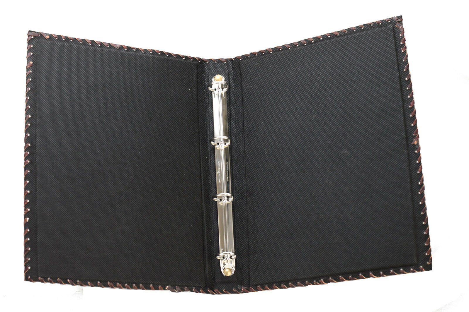 ROOGU Aktenordner ROOGU Akten Ordner 4 Ringe DIN A4 Echtes Büffel Leder Handmade