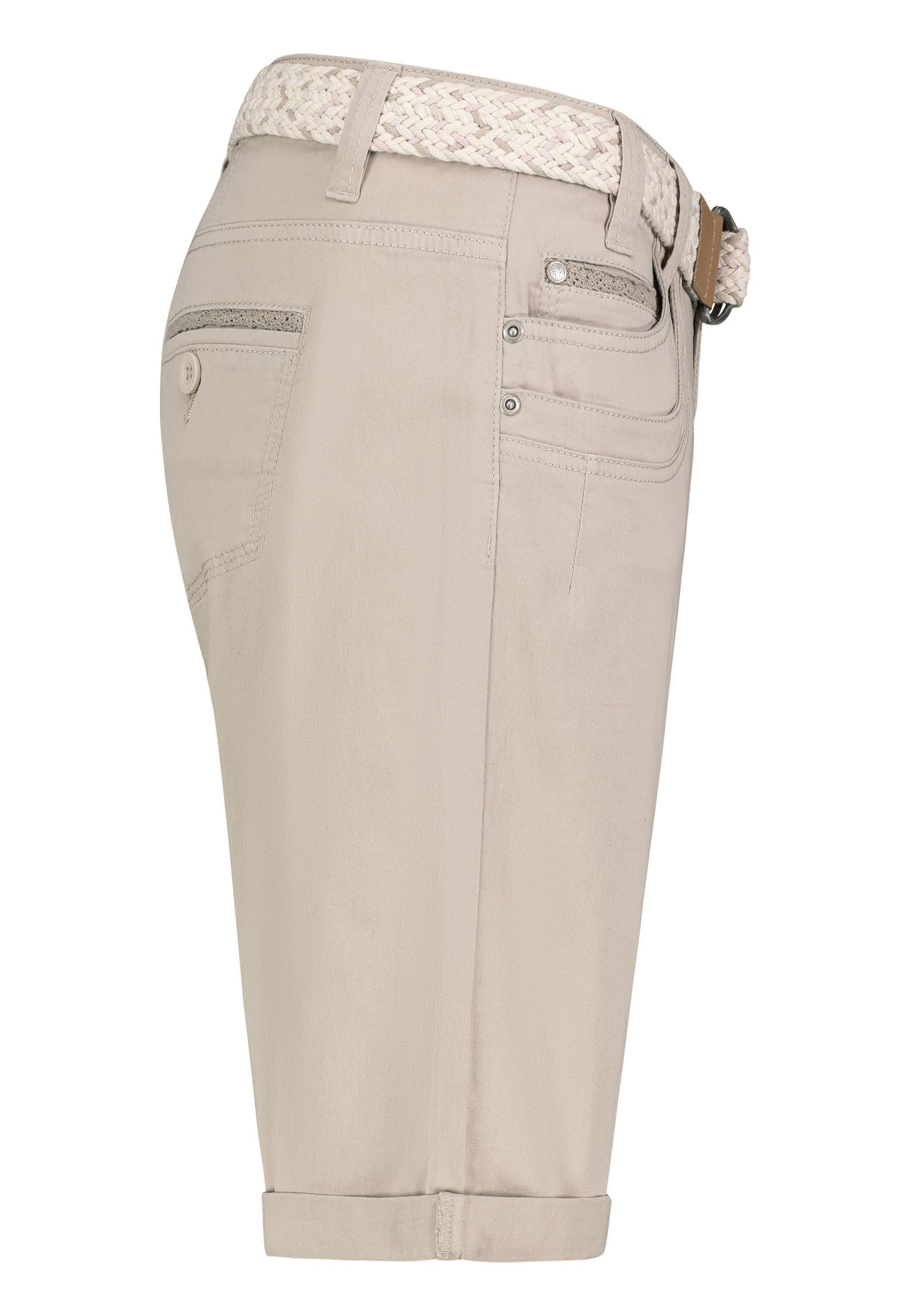 SUBLEVEL Shorts Damen Bermudas kurze Hose Baumwolle Jeans Sommer Chino Stoff Dehnbar Stretch Baumwolle