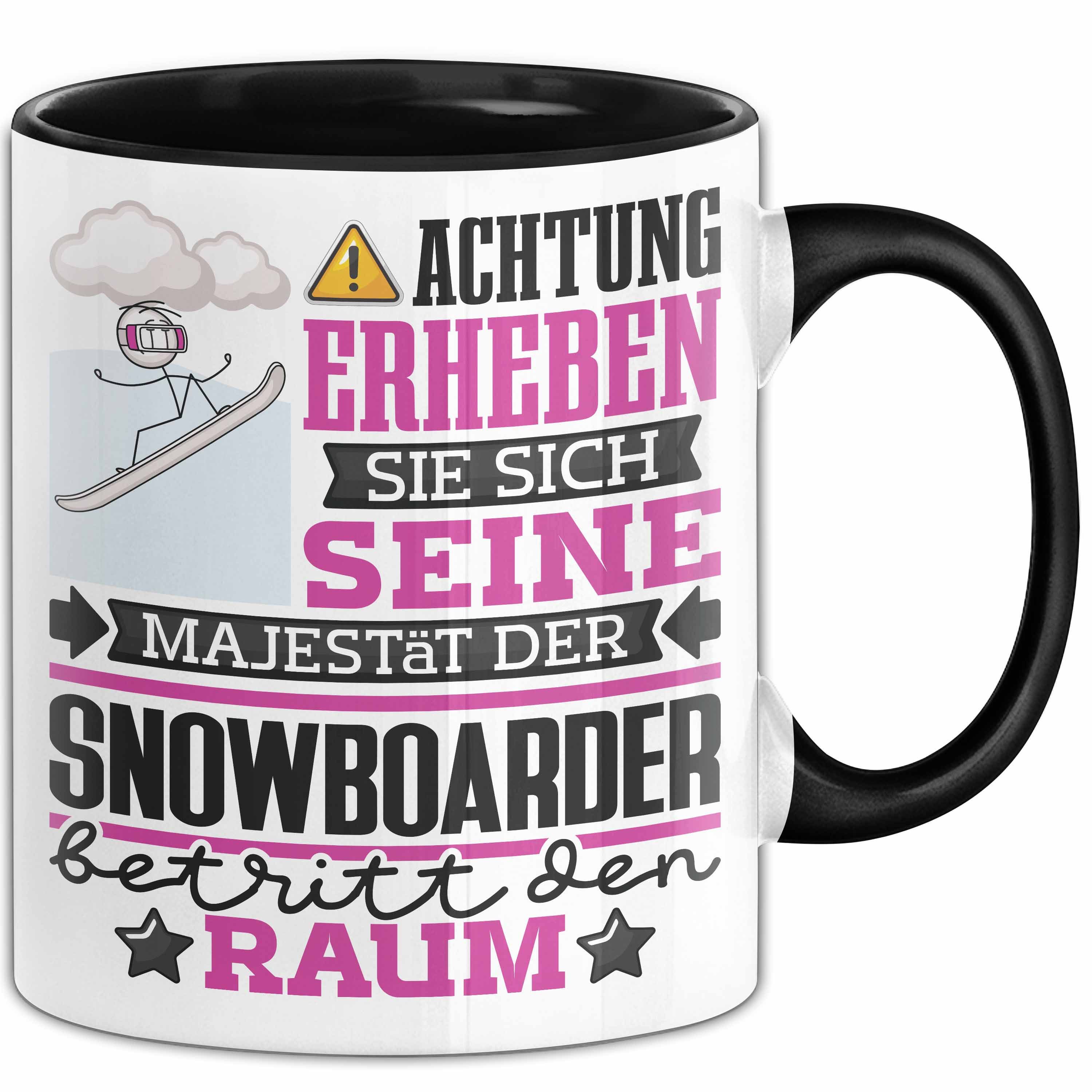 Trendation Tasse Snowboarder Geschenk Tasse Lustiger Spruch Erheben Sie Sich Der Snowbo, Keramik