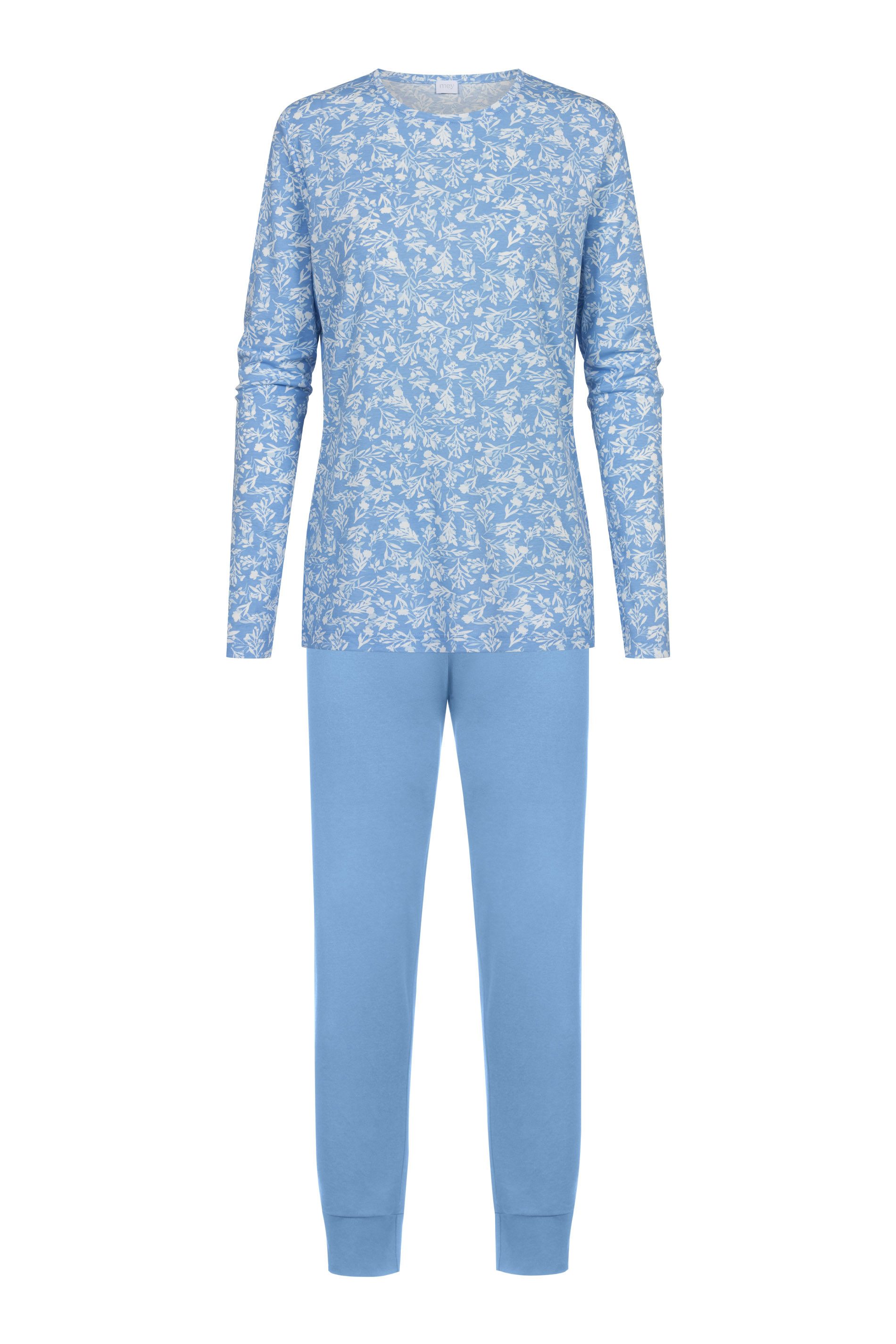 Mey Schlafanzug Flower Meadow (2 tlg) Baumwolle, floral, bequem, klassisch, Rundhals-Ausschnitt