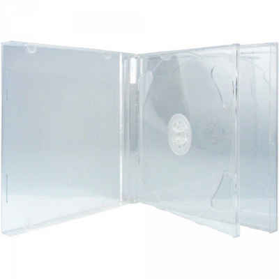 Mediarange CD-Hülle »100 CD Hüllen 2er Jewelcase 10,4 mm für je 2 BD / CD / DVD transparent«