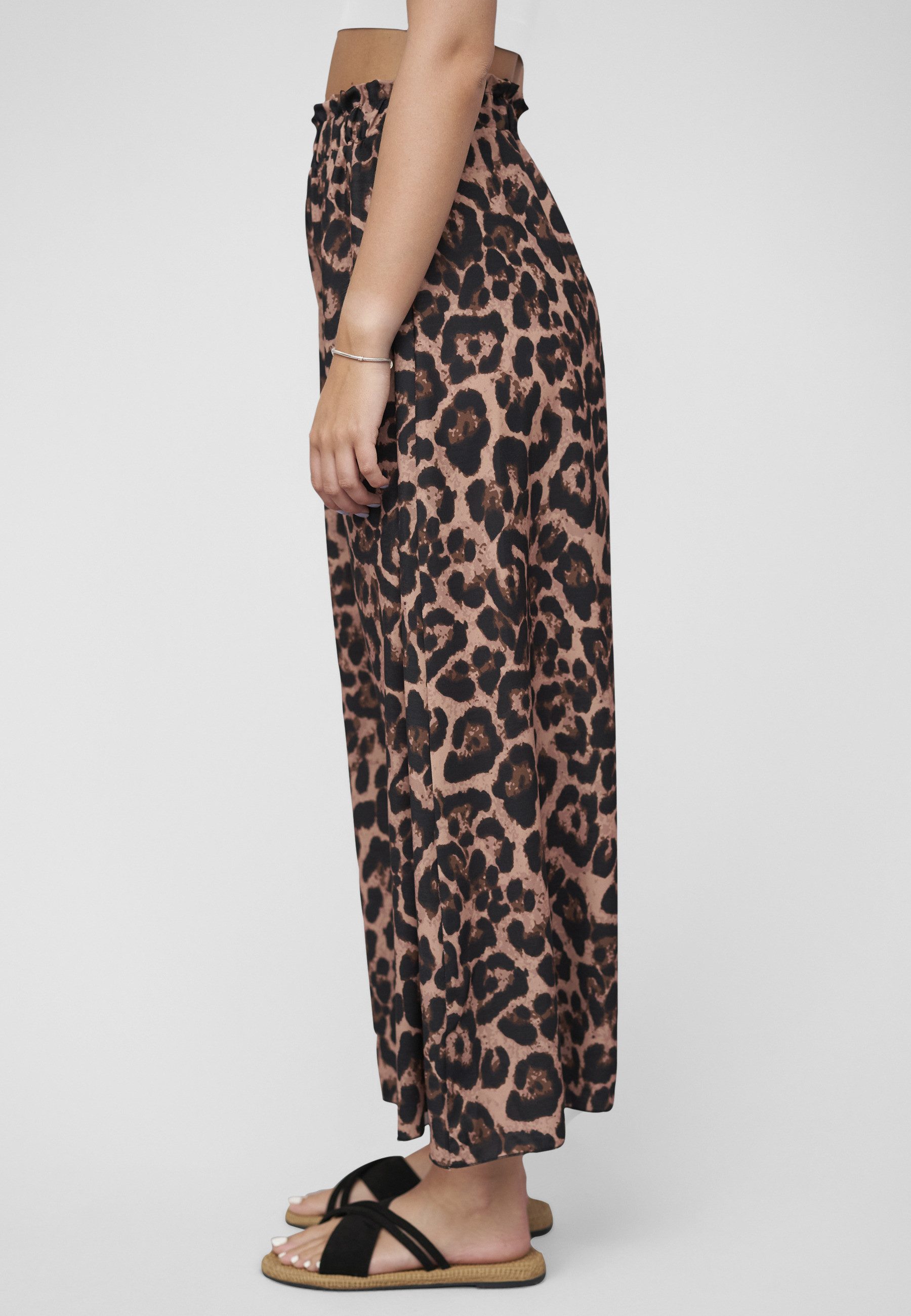 CLOUD 5IVE Sommerrock CLOUD 5IVE Maxi Skirt with side slit and leo print (1-tlg) – Bild 4 von 5