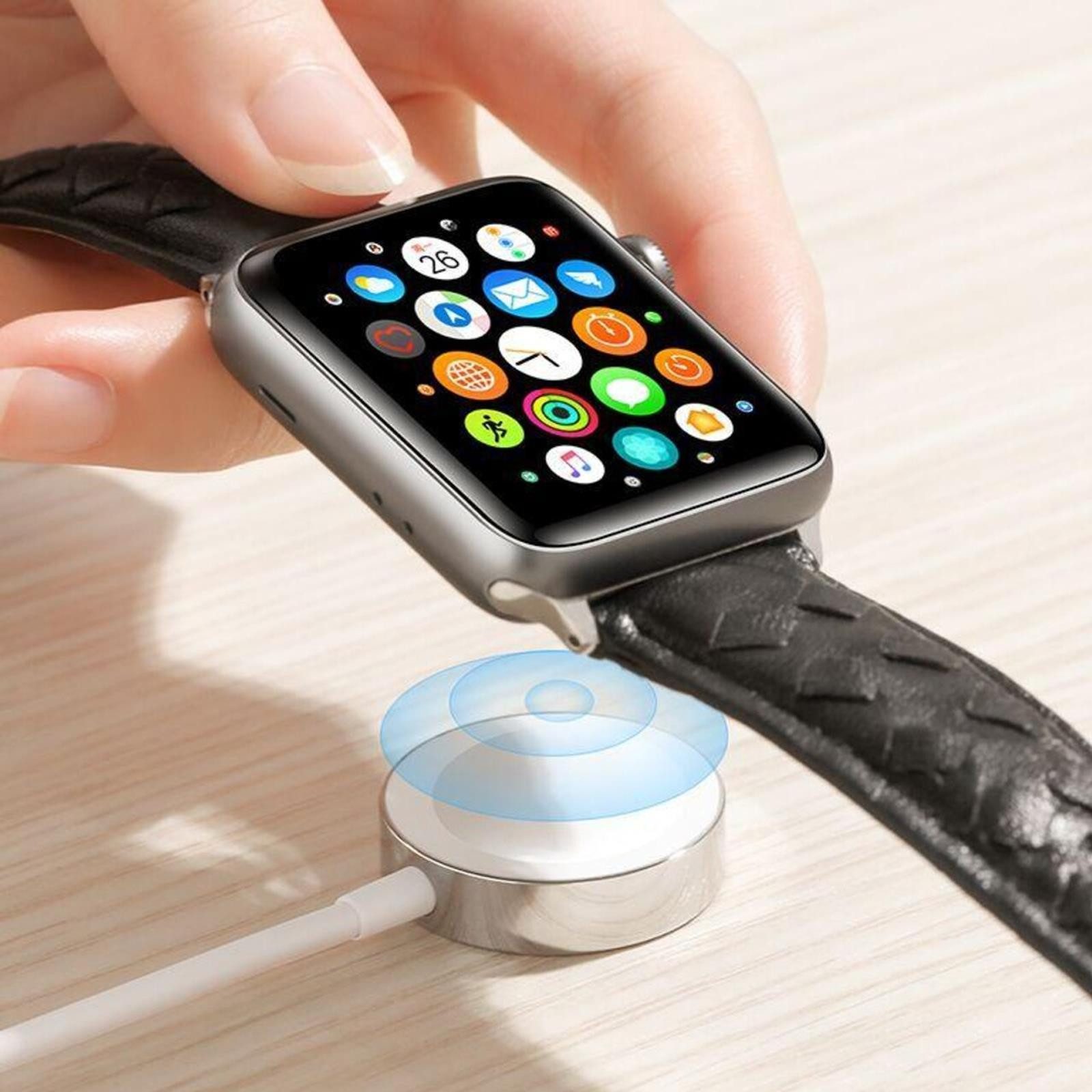 JOYROOM Magnetisches Ladekabel für Apple Watch Smartphone-Ladegerät (500 mA, magnetic Charger Ladegerät USB A Kabel wireless)