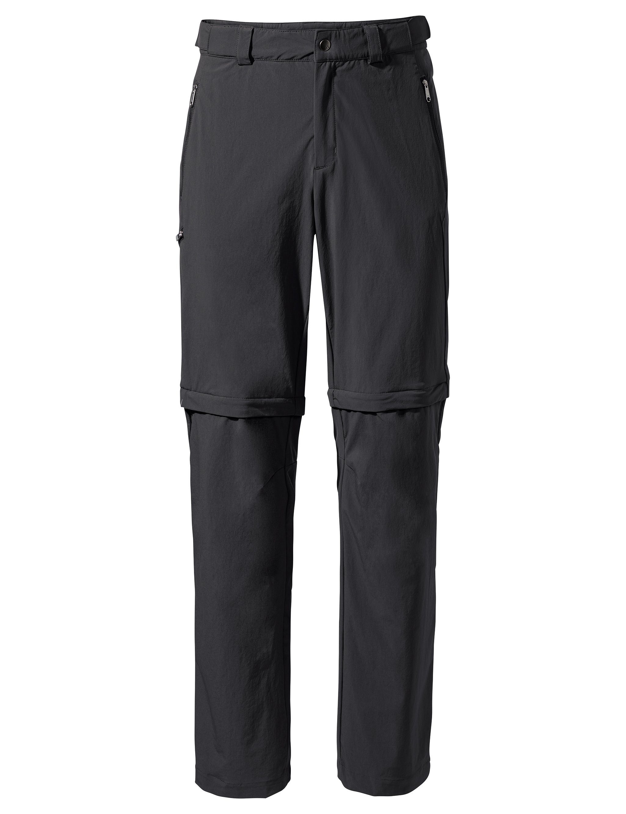 VAUDE Funktionshose Men's Farley Stretch T-Zip Pants III (1-tlg) Grüner Knopf black