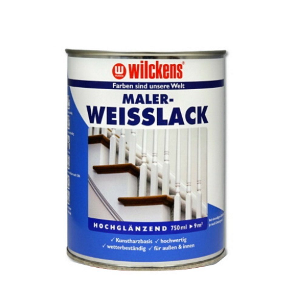 ml Weißlack Wilckens 750 Hochglänzend Maler Weisslack Farben