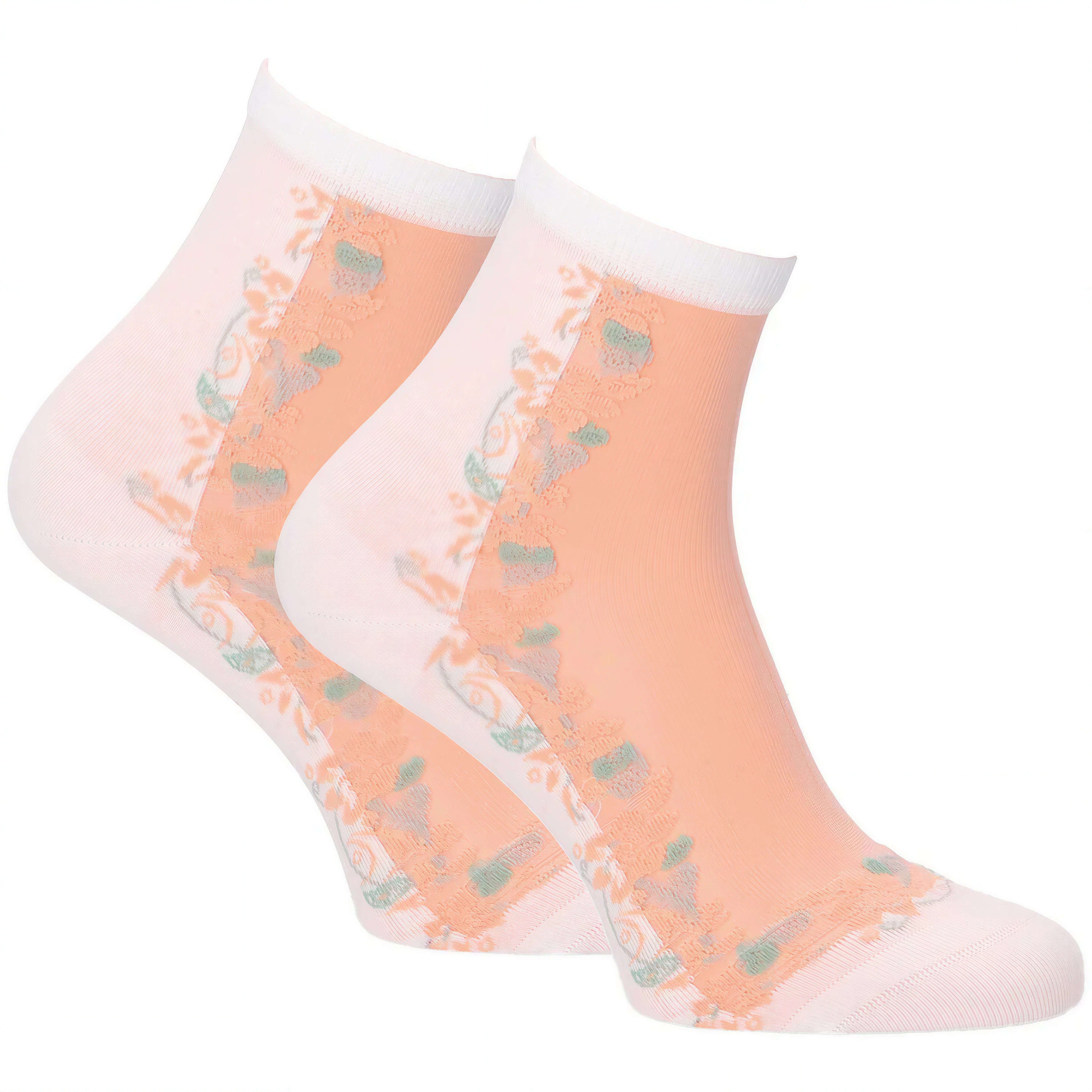 Tamaris Kurzsocken Damen mit Blumendesign (Packung, 1-Paar) verführerisch