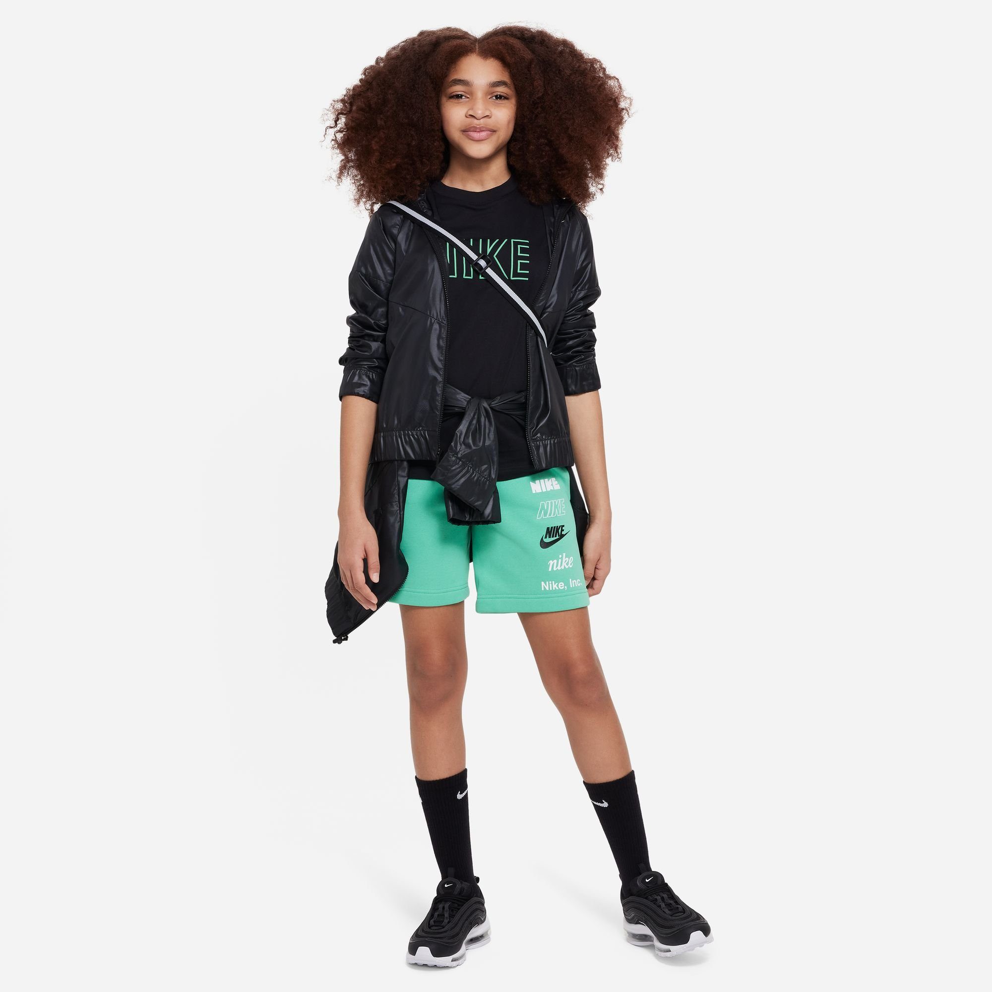 Nike Sportswear T-Shirt G SW für schwarz TEE Kinder - PRNT BF NSW