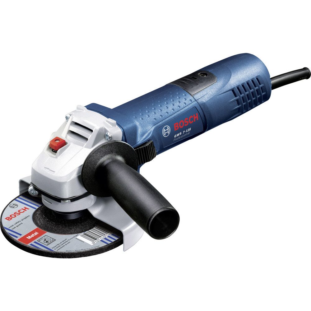Bosch Professional Winkelschleifer GWS 7-125, max. 11000 U/min, (Set)