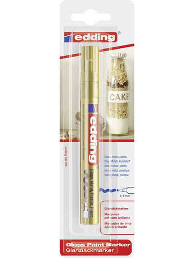 edding Collegeblock edding 750 gloss paint marker gold