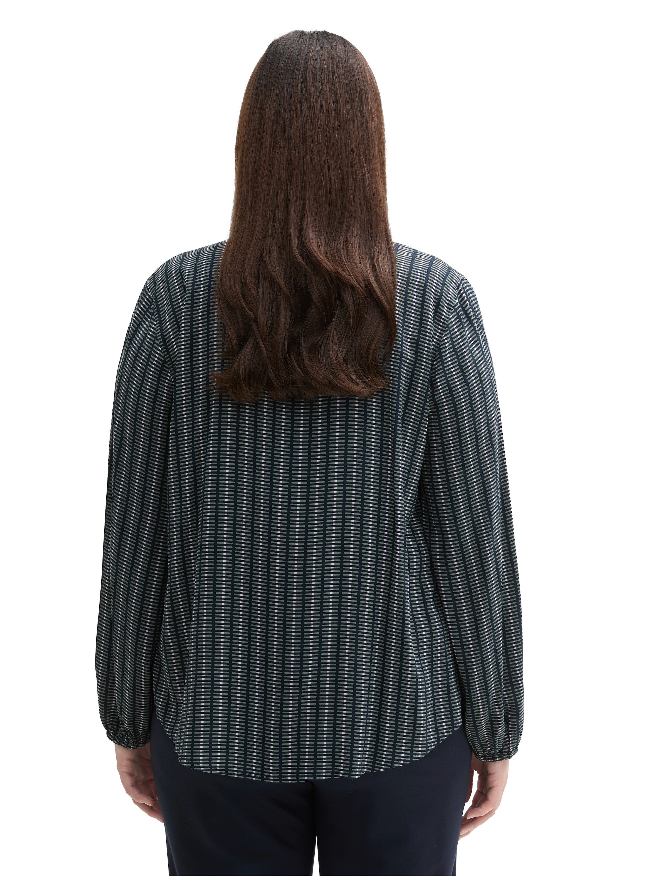 TOM TAILOR PLUS Langarmbluse mit Muster günstig online kaufen