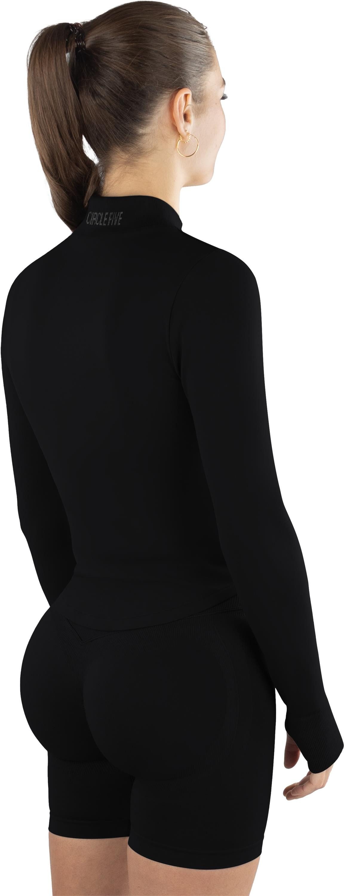 Circle Five Sportanzug, Sportjacke, Sport-BH mit Cups und blickdichte Shorts im Set.