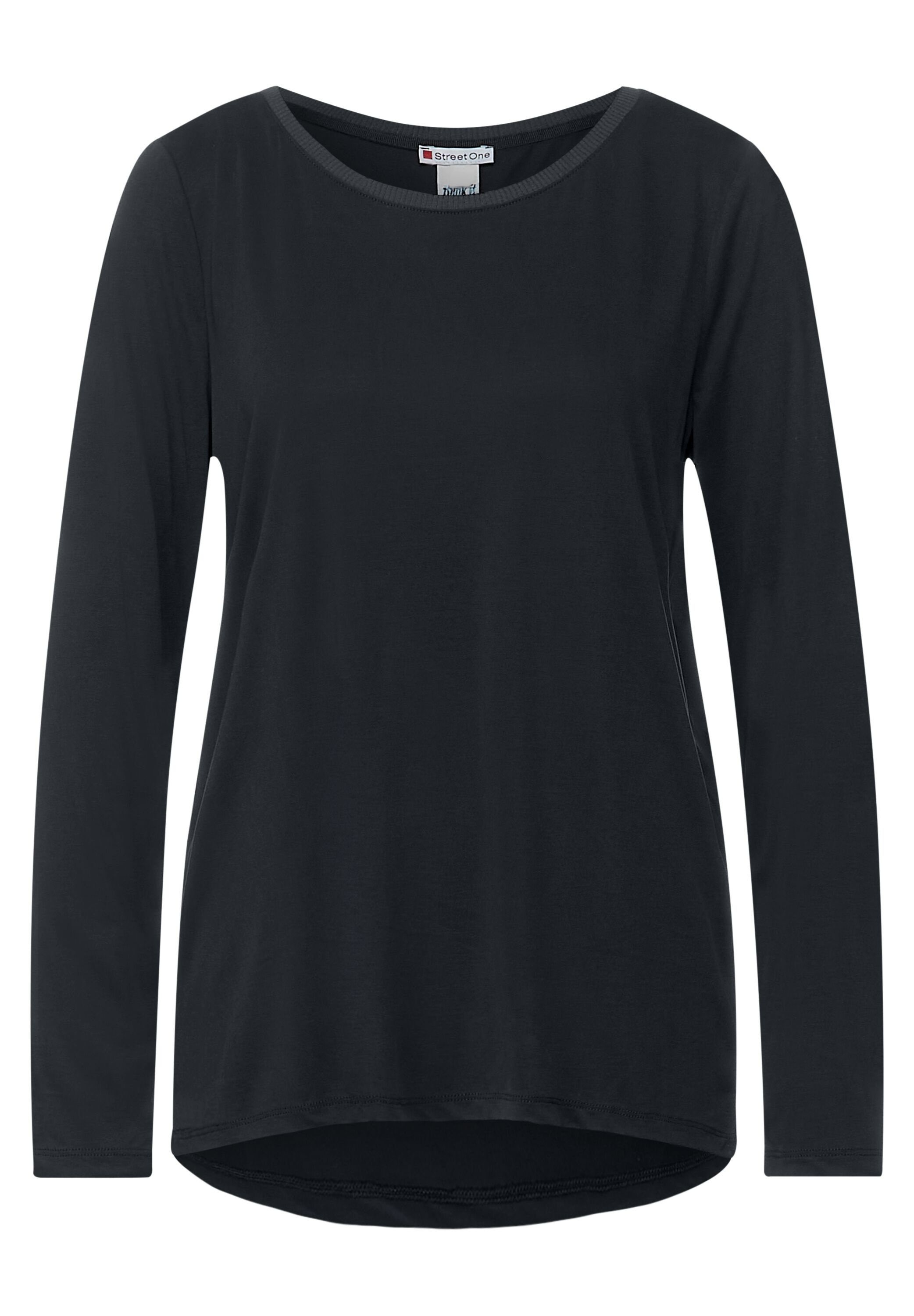 STREET ONE Longshirt Longshirt in Seidenoptik