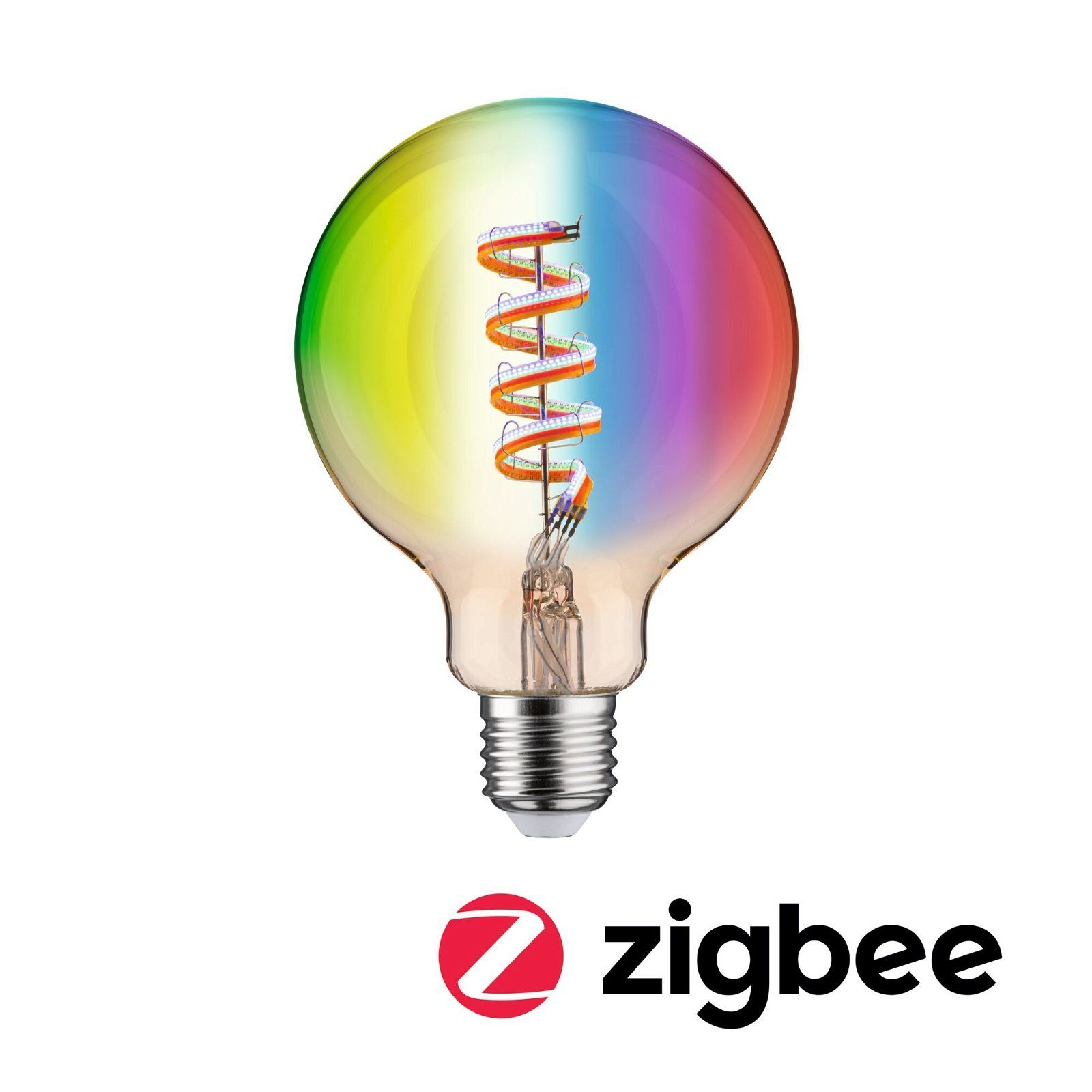 Paulmann LED-Leuchtmittel Smart Filament G95 470lm 2200K-6500K gold 230V, 1 St., Tageslichtweiß