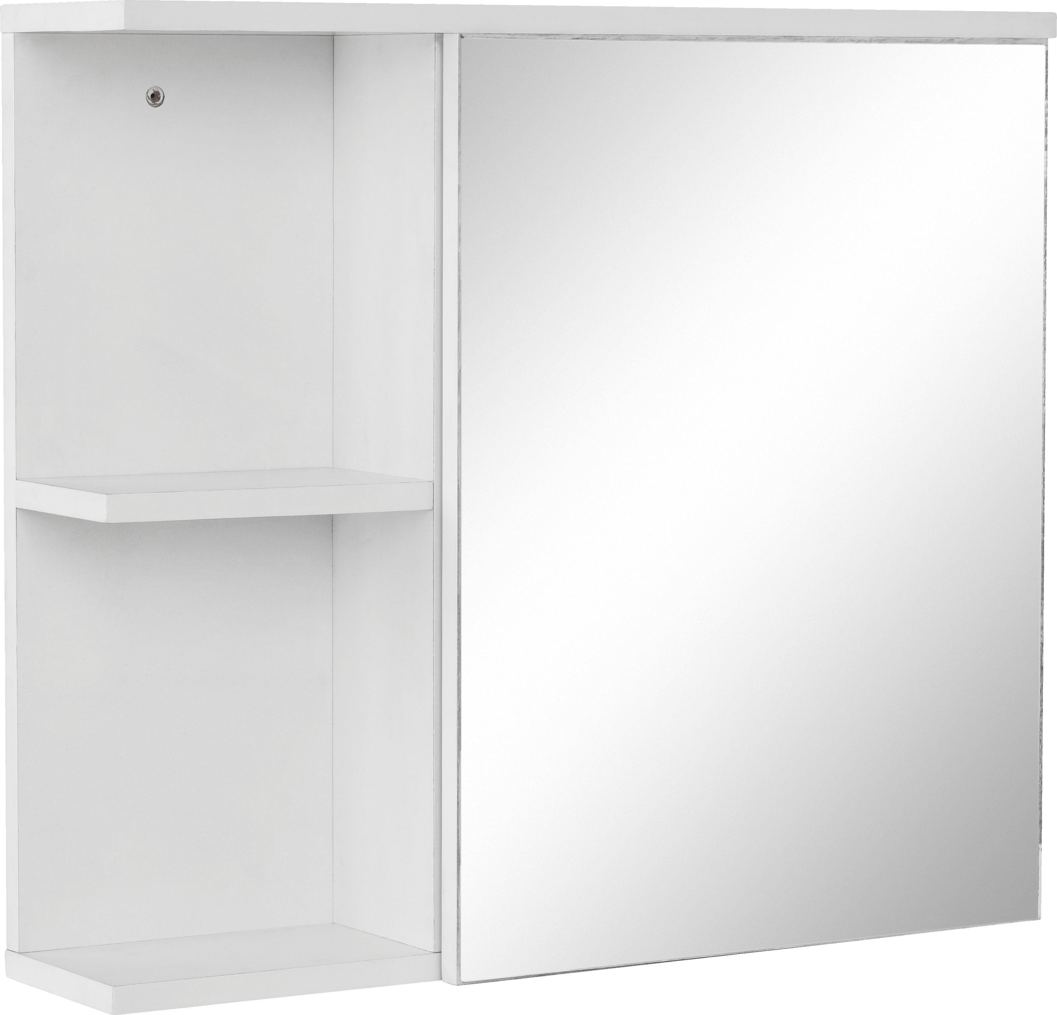 mit Höhe Stian 53 cm cm, andas Badezimmerspiegelschrank Push-to-open Spiegeltür Breite Funktion, 60 und