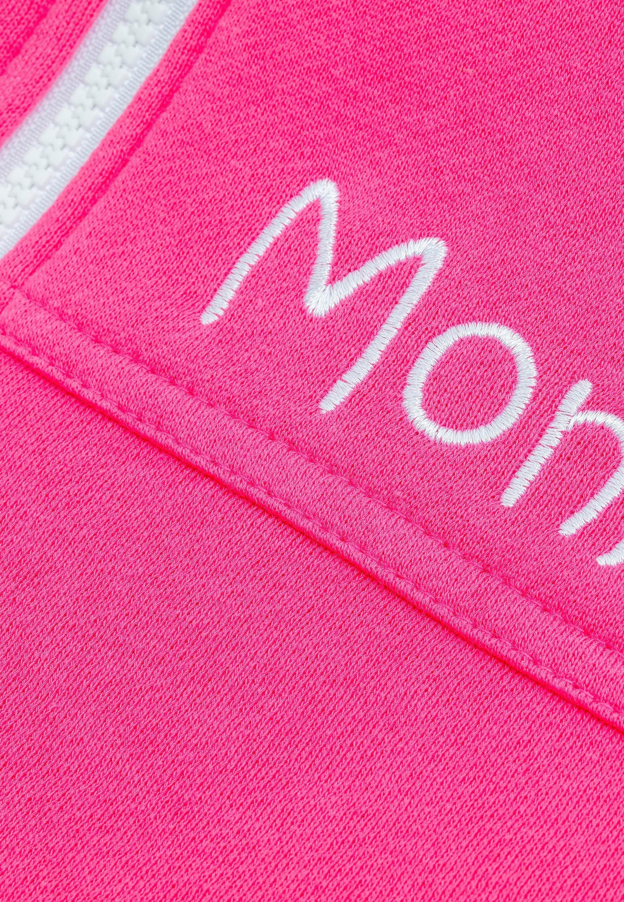 Moniz Jumpsuit kuschelig weichem pink-weiß aus Material