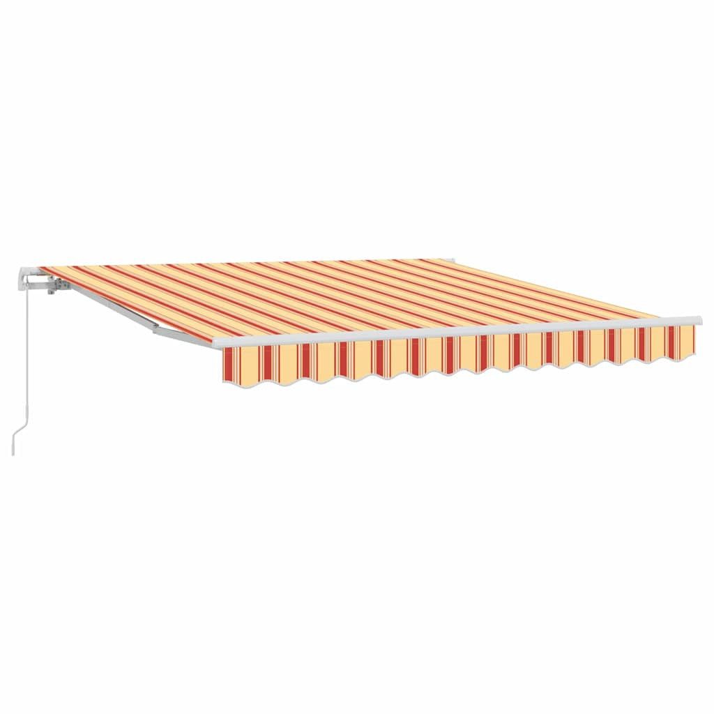 vidaXL Markise Ausziehbare Markise Gelb und Orange 350 x 250 x 165 cm (1-St)
