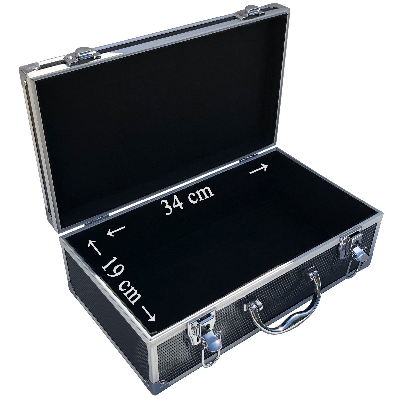 Leer x Schwarz 353 Aluminium Tools (LxBxH) Koffer ECI Werkzeugkoffer 202