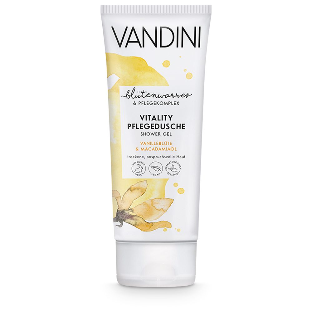 Macadamiaöl, & Pflegedusche VITALITY VANDINI 1-tlg. Vanilleblüte Duschgel