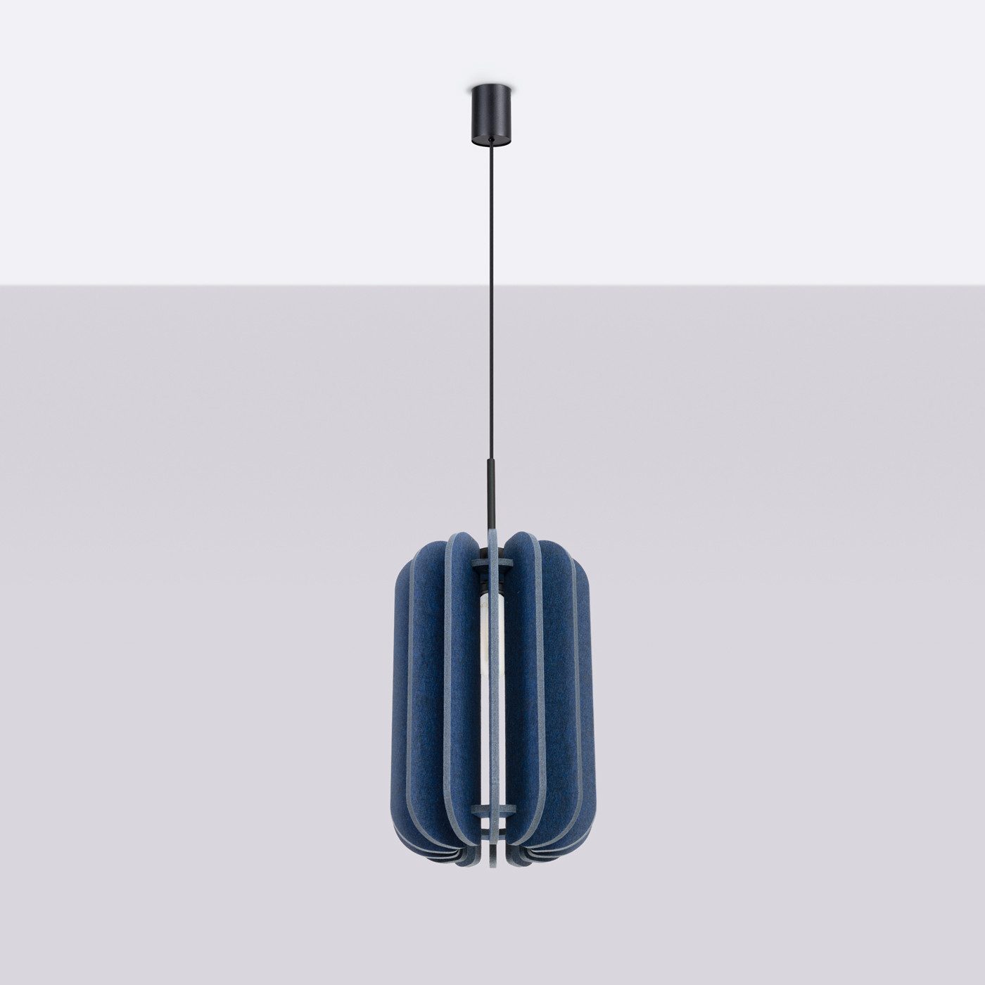 SOLLUX lighting Hängeleuchte Pendelleuchte Mula 27 Marineblau, Nicht enthalten