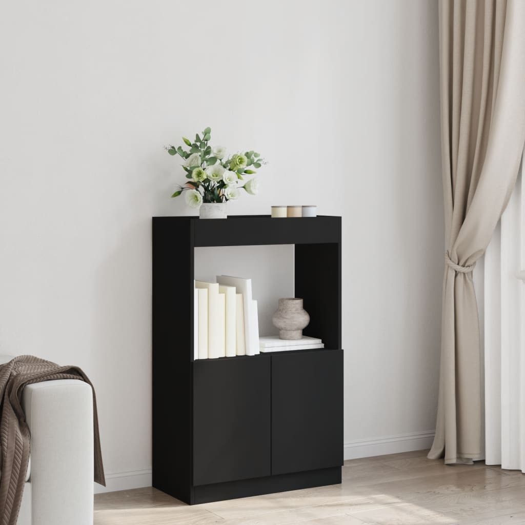 vidaXL Bücherregal Highboard Schwarz 63x33x100 cm günstig online kaufen