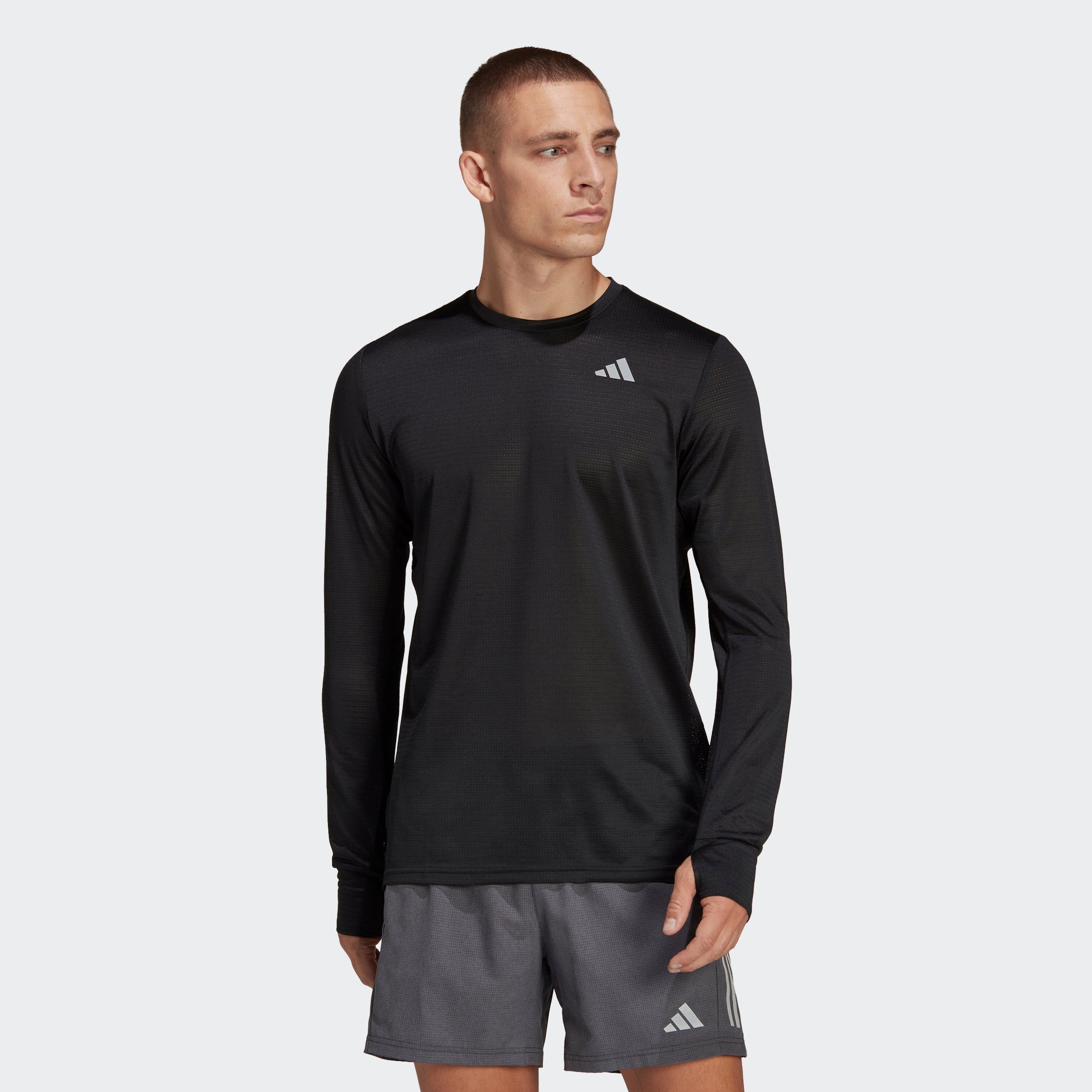 adidas Performance Laufshirt OWN THE RUN LONGSLEEVE, Ein  feuchtigkeitsabsorbierendes Longsleeve aus recycelten