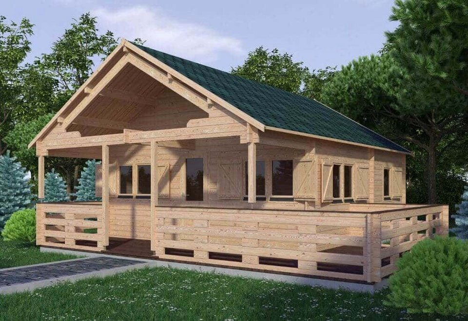 Alpholz Gartenhaus »Gartenhaus Gustav«, BxT: 621,00×810,00 cm