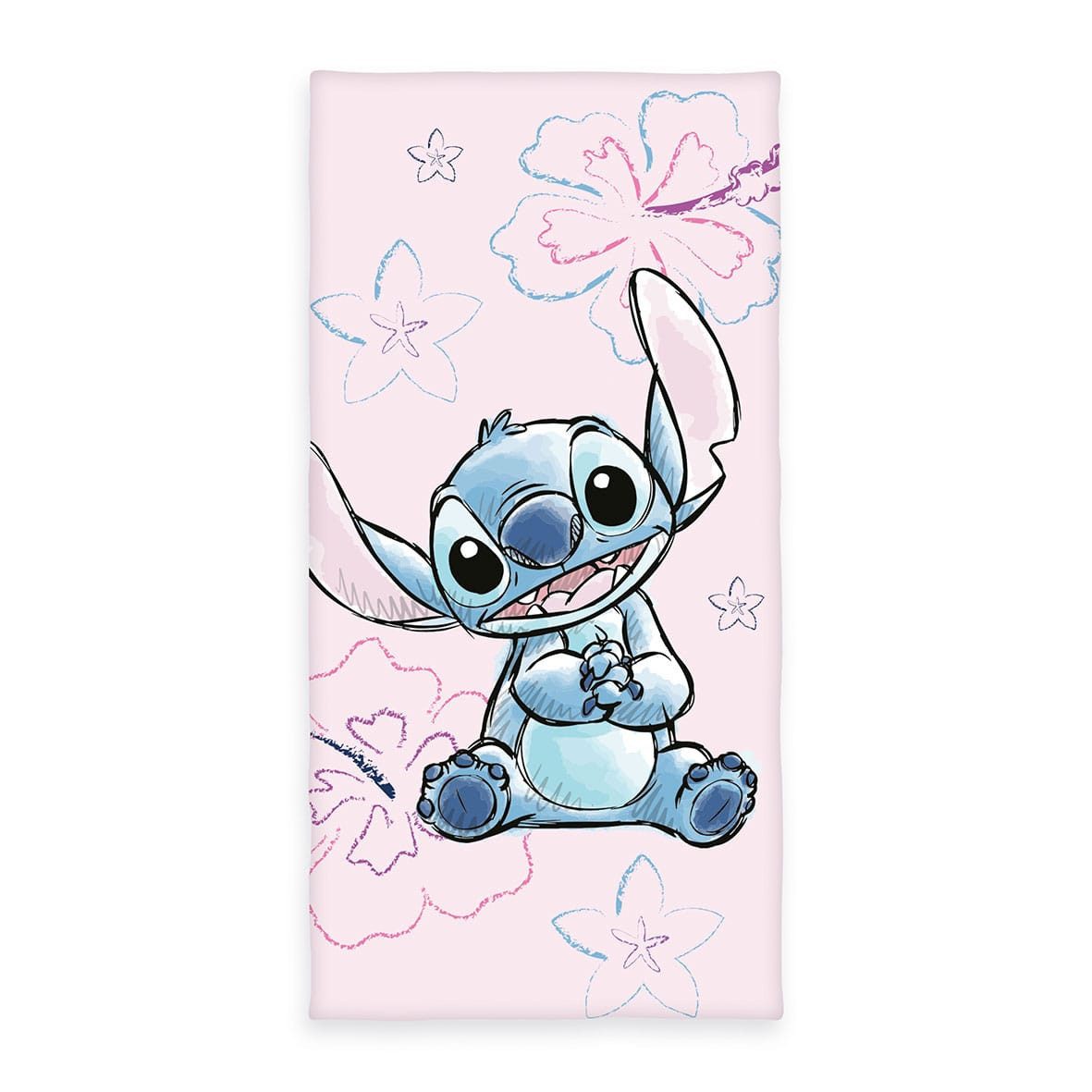 Herding Handtuch Lilo & Stitch Velours-Handtuch 75 x 150 cm