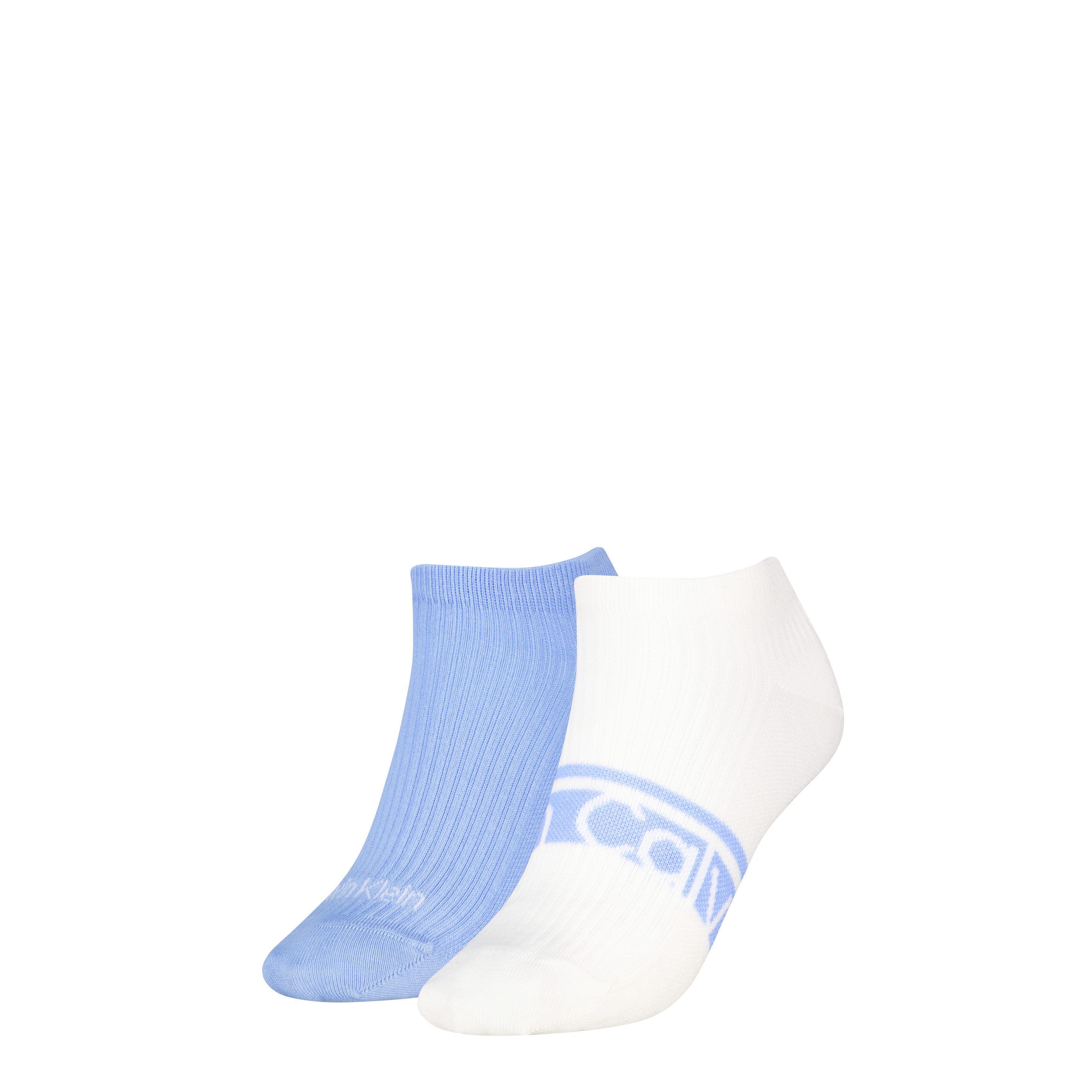 Calvin Klein Sneakersocken CK WOMEN SNEAKER LOGO STRIPE (2 Paar) mit Logoschriftzug, Cotton-Mix