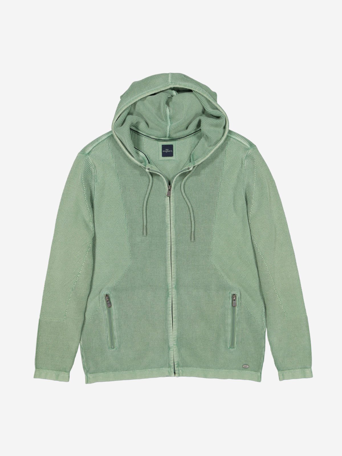 Cardigan Herren Cardigan uni, Hellgruen