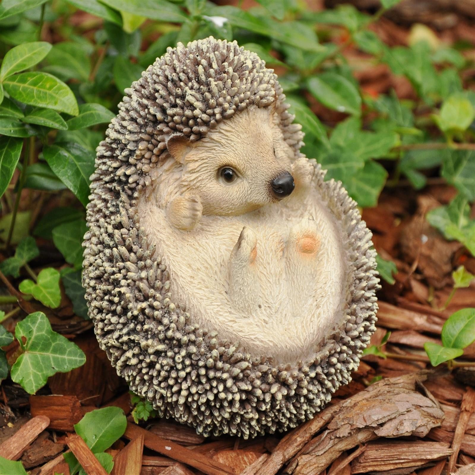 dazikemo Gartenfigur Dekofigur Gartenfigur Igel 12 x 11 x 12 cm – Bild 2 von 5