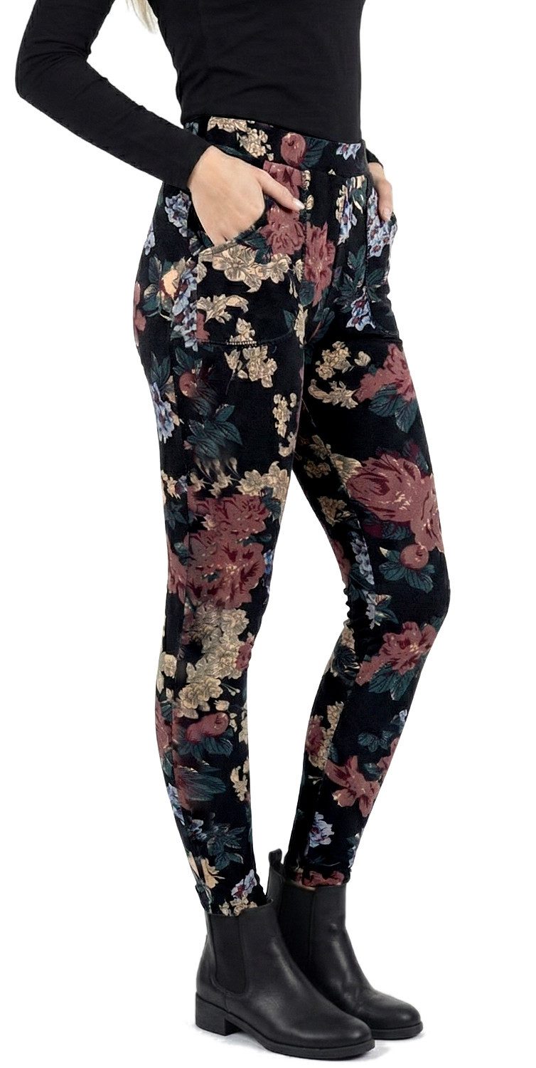 dy_mode Thermohose Damen Thermohose Warme Winterhose / Thermoleggings Thermo Schlupfhose Middel Waist, mit Innenfutter, mit elastischem Bund