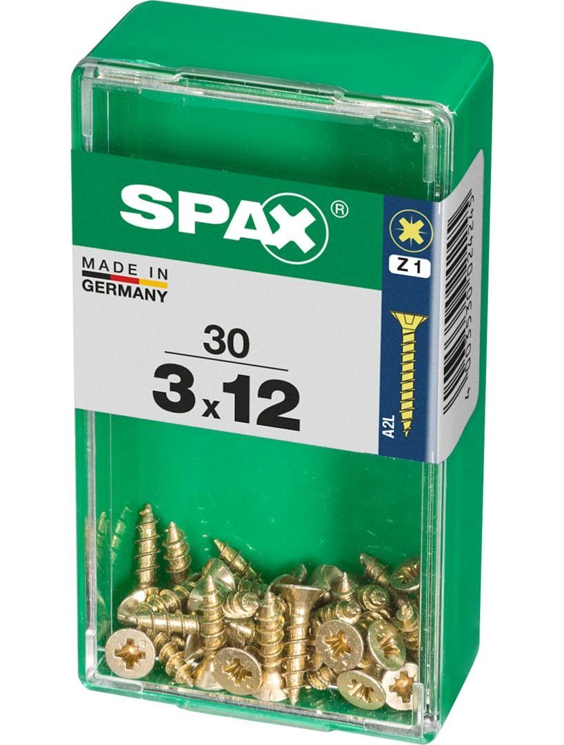 mm - Universalschrauben SPAX 12 3.0 Stk. 1 Holzbauschraube 30 Spax PZ x