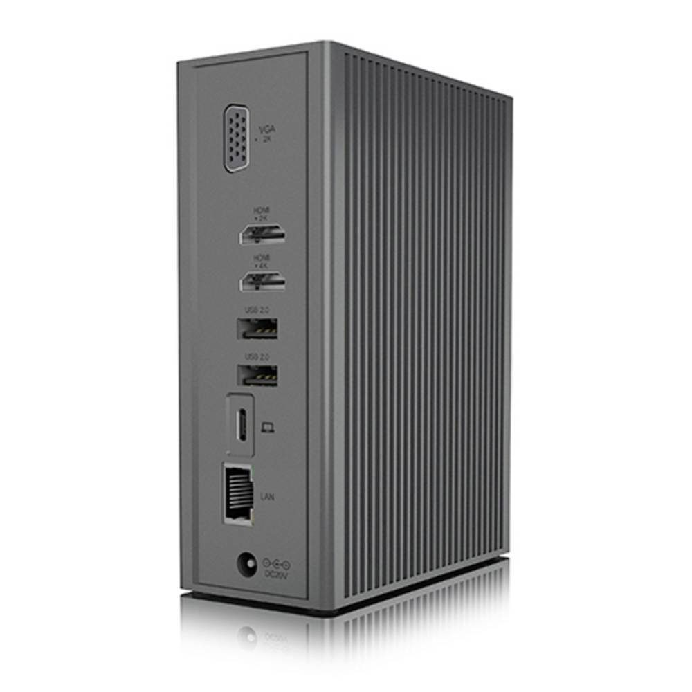 ICY BOX Laptop-Dockingstation USB Type-C® & Type-A DockingStation mit dreifachem 60855