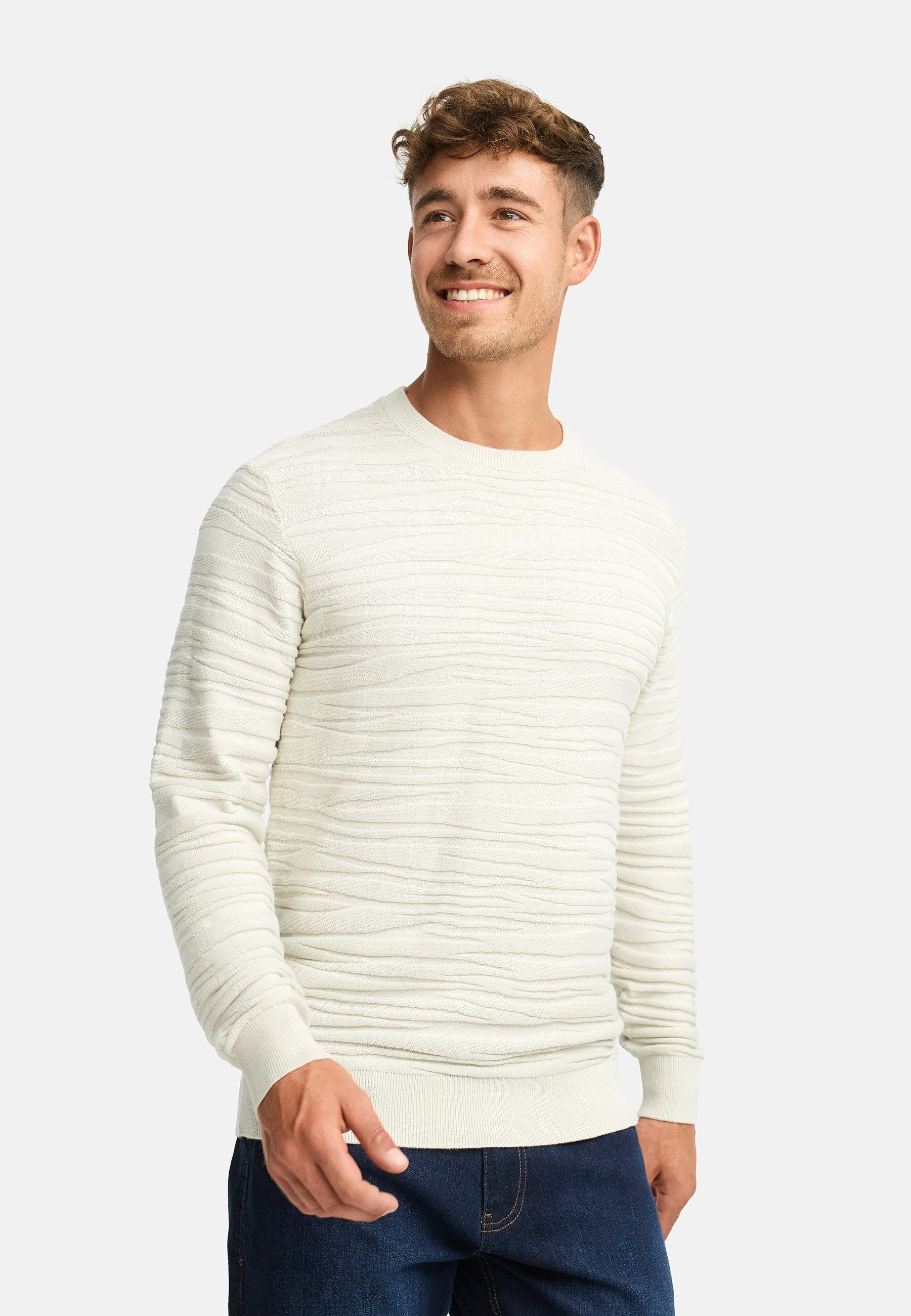 Indicode Strickpullover Herren INCapowlax Pullover Herrenpullover Herren-Strickpullover aus 100% Baumwolle
