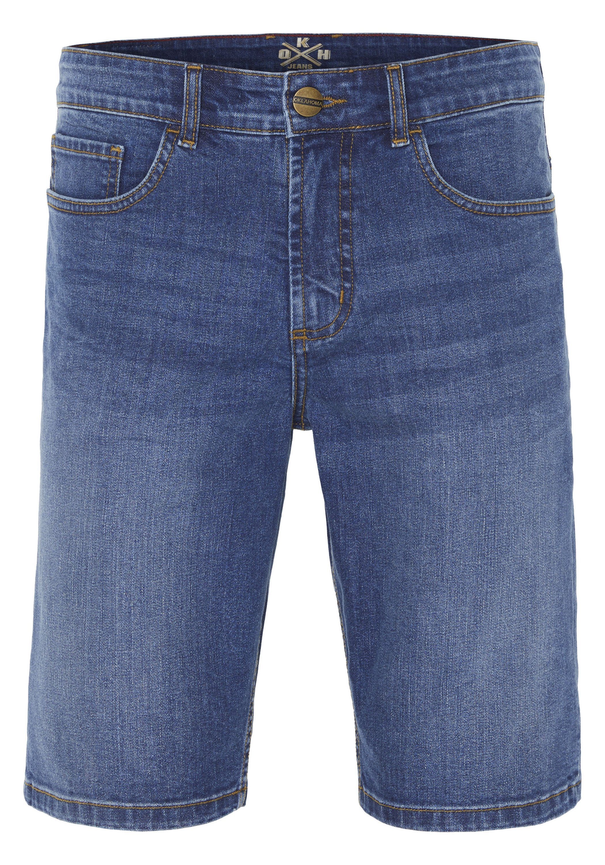 light 5-Pocket-Style im Jeans Oklahoma Bermudas stone