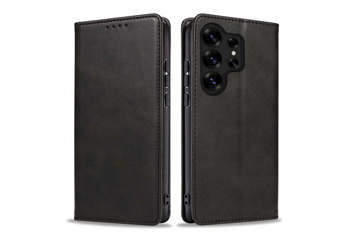 Tec-Expert Handyhülle Tasche Hülle für Samsung Galaxy S25 Ultra 6.8 Zoll, 6.8, Cover Klapphülle Case mit Kartenfach Fliphülle aufstellbar