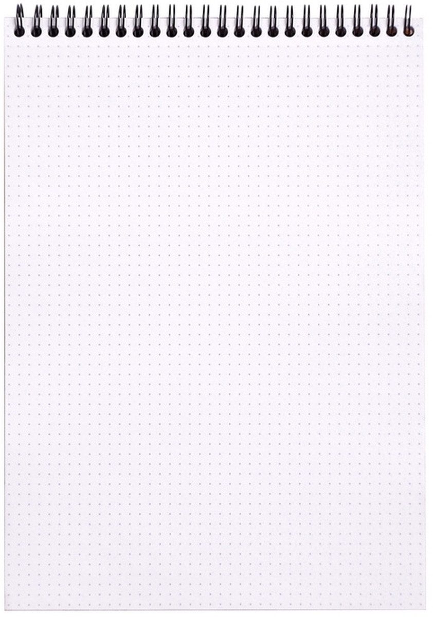 Notenblock Spiralnotizblock A4 80 Blatt 80g Dot Lineatur schwarz