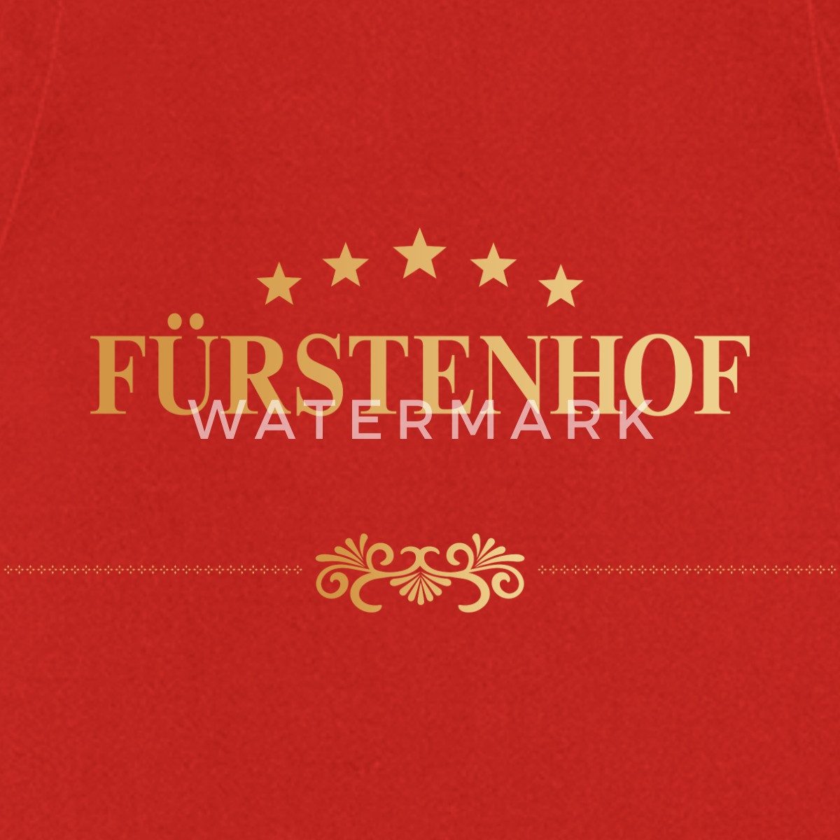 Spreadshirt Kochschürze Sturm Der Liebe Hotel Fürstenhof Logo Wappen Kochschürze, (1-tlg)