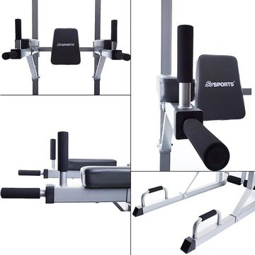 ScSPORTS® Trainingsstation ScSPORTS® Kraftstation Power Tower Kraftturm 120kg Dip Station, (1-tlg)