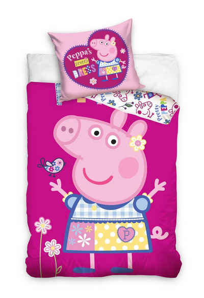 Bettwäsche Peppa Pig Постільна білизна Schweinchen Peppa 135 x 200 cm, Peppa Pig