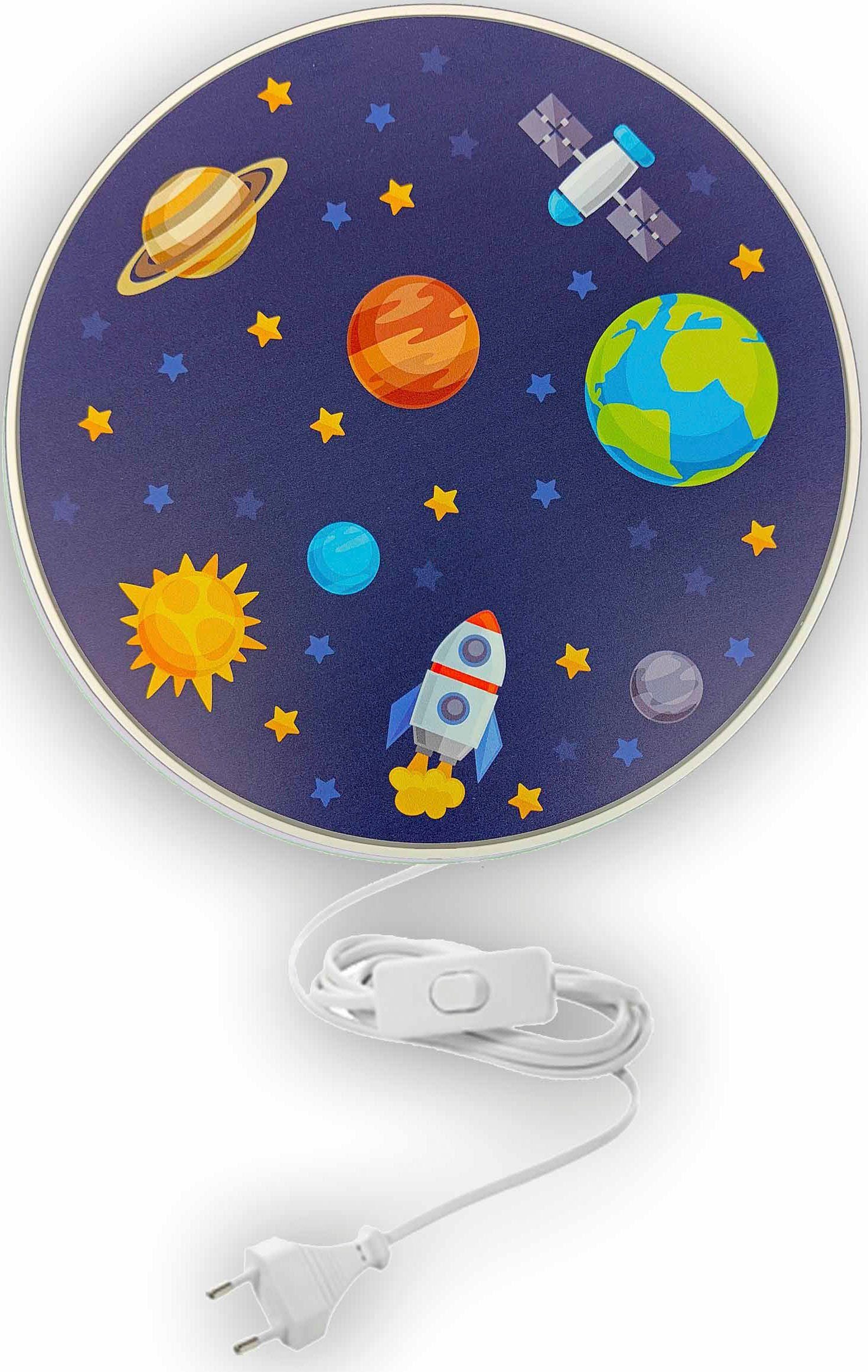 niermann Wandleuchte Weltall, ohne Leuchtmittel, bruchsicheres Gehäuse günstig online kaufen